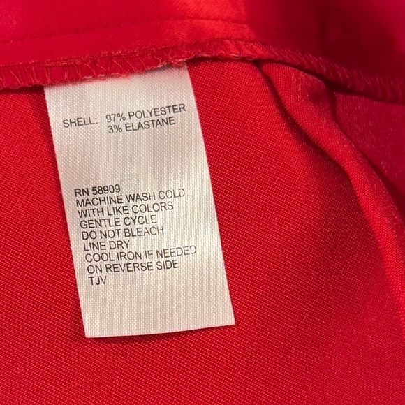 ALEX MARIE Cori Satin Wide Leg High Waist Trousers Crimson NEW Christmas Holiday - Picture 8 of 10